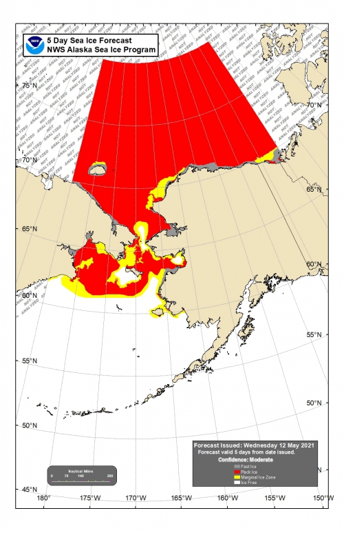 NWS 5-day Sea Ice Forecast