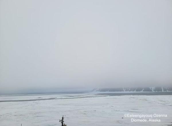 Sea ice conditions in Diomede - view 1.