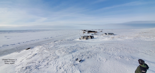 Sea ice conditions at Wales, Alaska. 