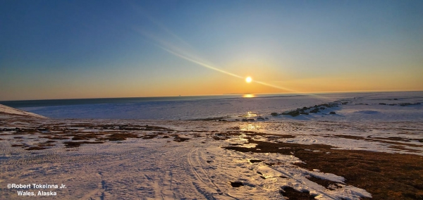 Nearshore ice conditions near Wales - view 3.