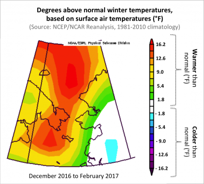 Winter air temperature