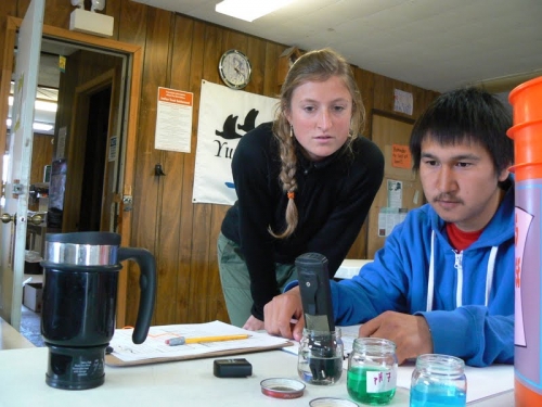 Figure 2: YRITWC staff trains new water technician