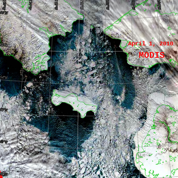 Remote sensing data closeup image