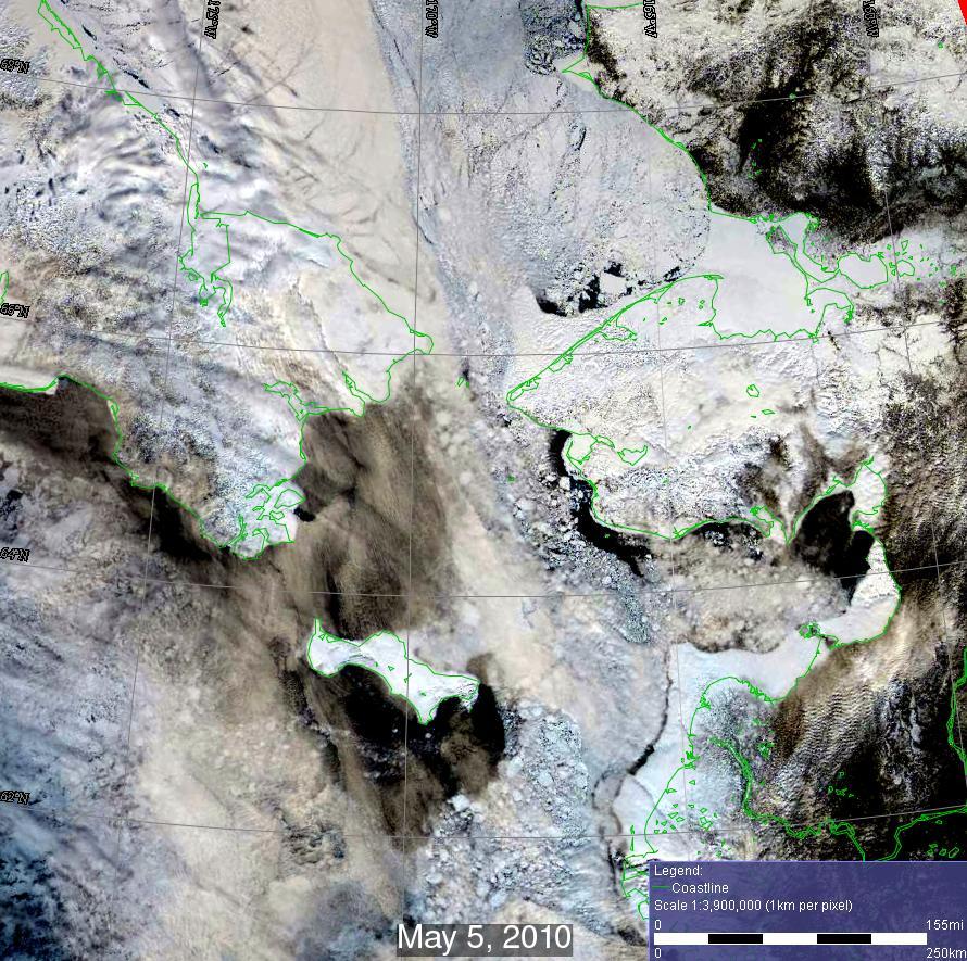 Remote sensing data closeup